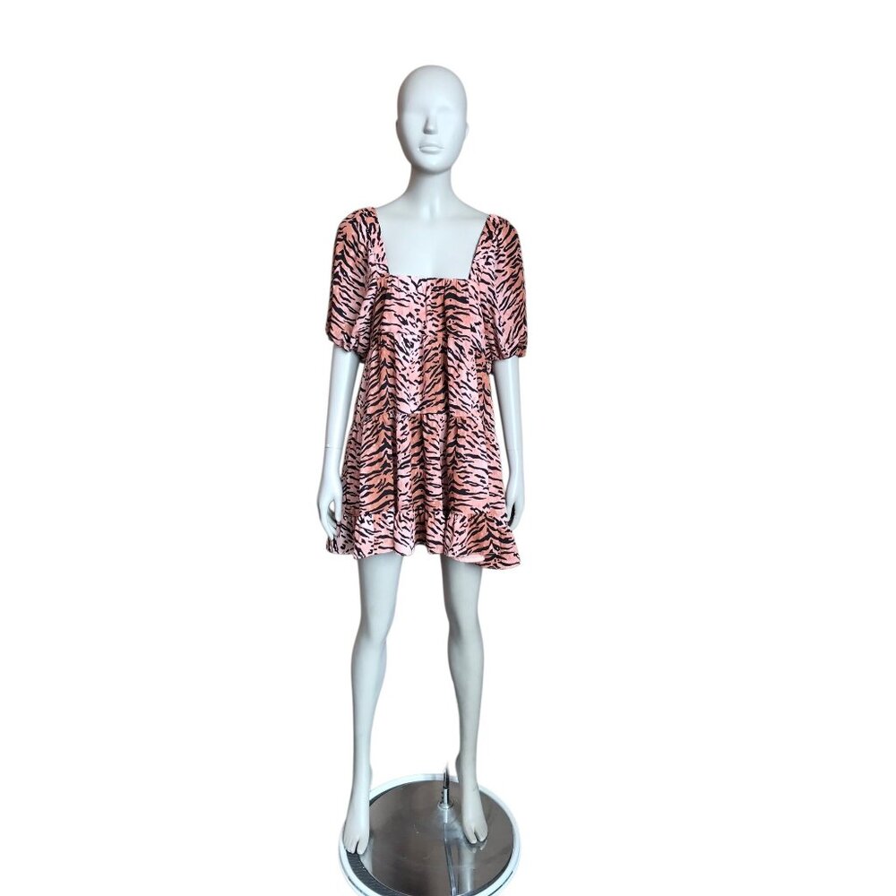 Buddy Love Brown and Black Tiger Striped Dress
